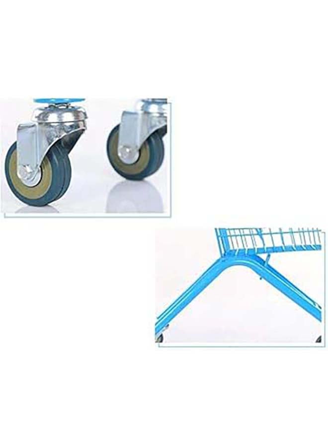 AL BADER Shopping Cart Iron For Kids Children's Toy Supermarket Handcart Mini Shopping Cart Toy Shopping Cart With Sturdy Metal Frame Toddler Shopping Cart Pretend Play Shopping Cart Blue - Image 5