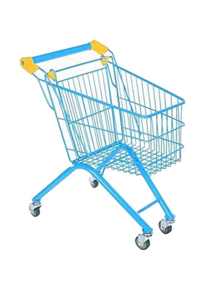 AL BADER Shopping Cart Iron For Kids Children's Toy Supermarket Handcart Mini Shopping Cart Toy Shopping Cart With Sturdy Metal Frame Toddler Shopping Cart Pretend Play Shopping Cart Blue - Image 1