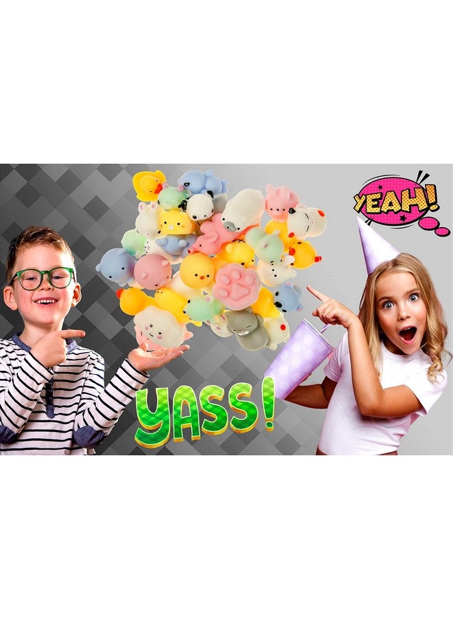 جا-رو ألعاب موتشي سكويشي أنيملز جيجلي (6 عبوات 12 قطعة) سكويشيز كاواي مكتب صغير للحيوانات الأليفة. أشياء لطيفة للفتيات في سن المراهقة. لعبة تخفيف التوتر. هدايا حفلات الأطفال وجوائز الفصل الدراسي. 33436Slp - Image 4