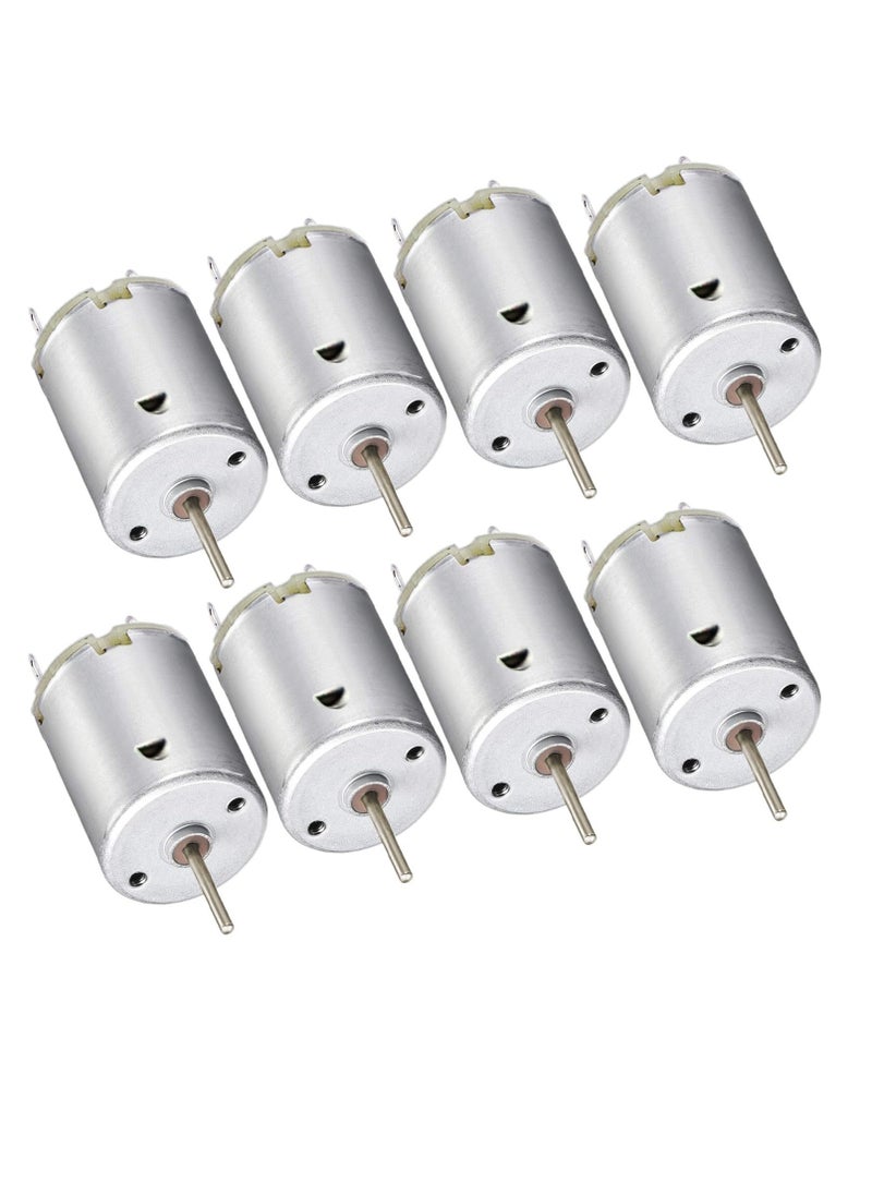 Excefore - DC Motor, 12 Pcs 3V-12V 280 Micro DC Motor, Round Shaft Electric Motor, Mini Electric Hobby Motor, for DIY Toys Science Projects Airplane RC Boat Model - Image 1