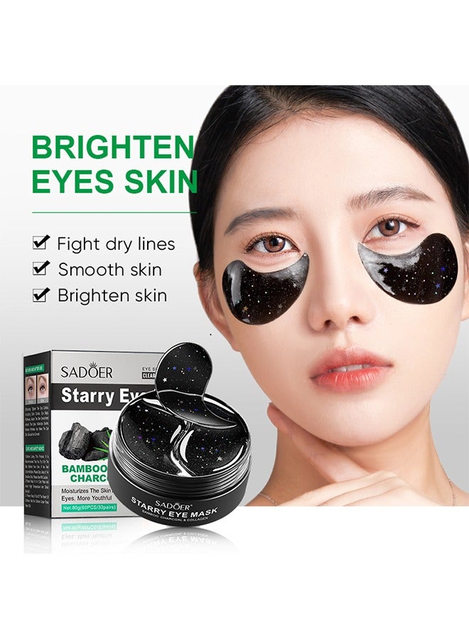 SADOER Starry Eye Mask, Moisturizes The Skin Around The Eyes More Youthful, Treats Puffiness and Dark Circles, Reduces Eye Bags, Smoothes Wrinkles, and Brightens Skin 60PCS - Image 2