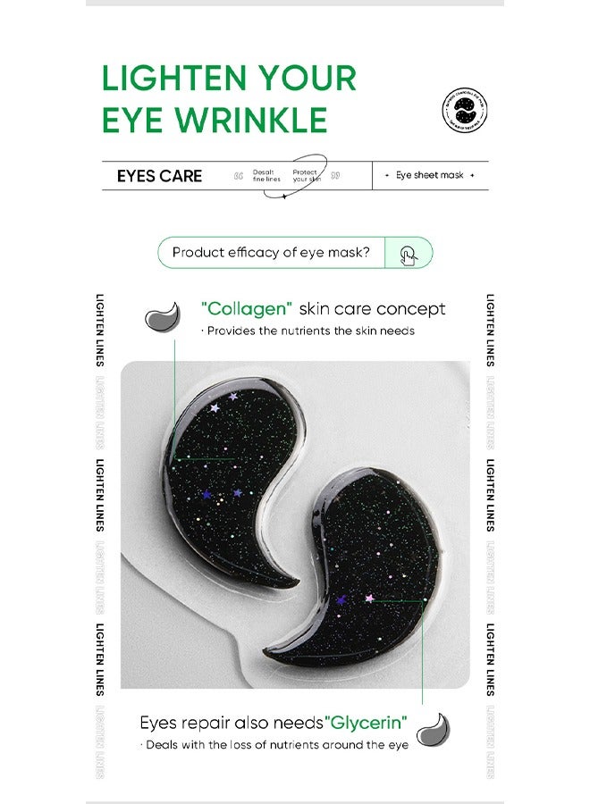 SADOER Starry Eye Mask, Moisturizes The Skin Around The Eyes More Youthful, Treats Puffiness and Dark Circles, Reduces Eye Bags, Smoothes Wrinkles, and Brightens Skin 60PCS - Image 5