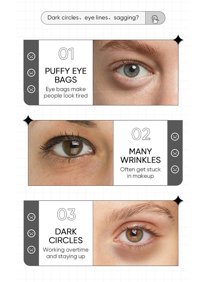 SADOER Starry Eye Mask, Moisturizes The Skin Around The Eyes More Youthful, Treats Puffiness and Dark Circles, Reduces Eye Bags, Smoothes Wrinkles, and Brightens Skin 60PCS - Image 3