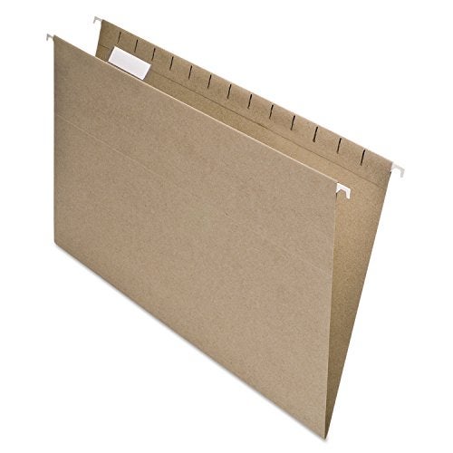 Pendaflex Earthwise 100% Recycled Hanging File Folders, 1/5 Cut, Legal Size, Natural, 25 per Box (76542) - Image 1