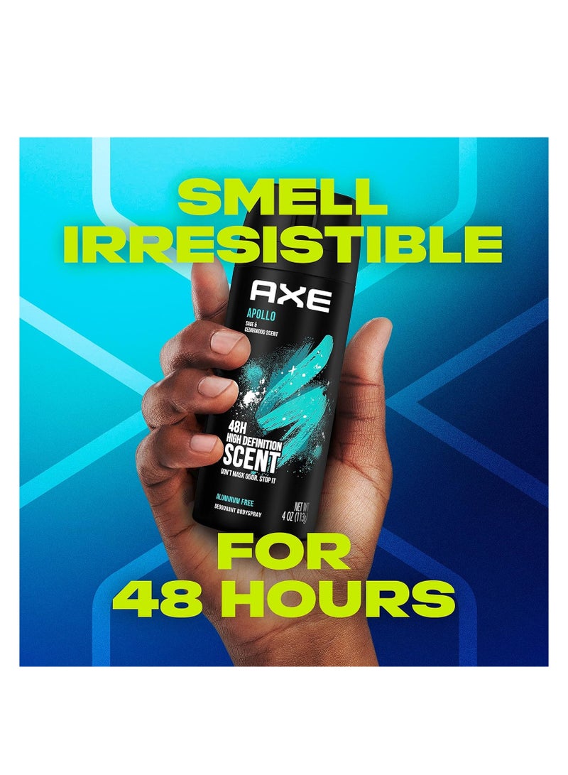 أكس عبوتين من أكس أبولو بخاخ مزيل العرق المنعش لمدة 48 ساعة 150مل - Image 4