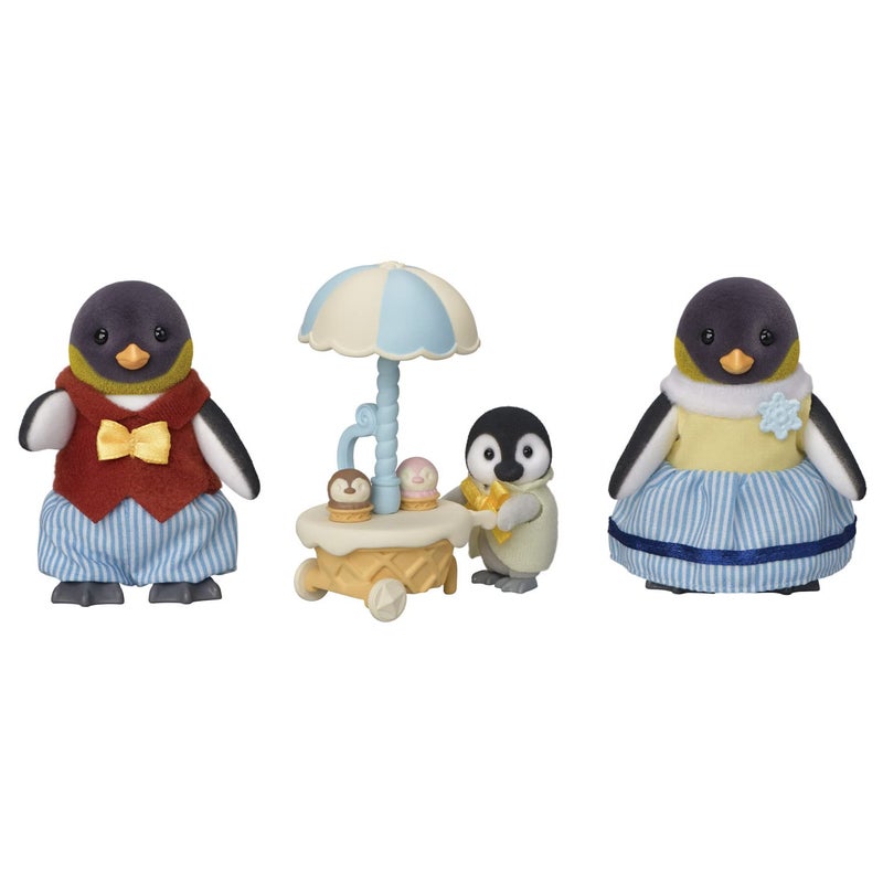 Calico Critters Penguin Family - Set of 4 Collectible Doll Figures for Ages 3+ - Image 1