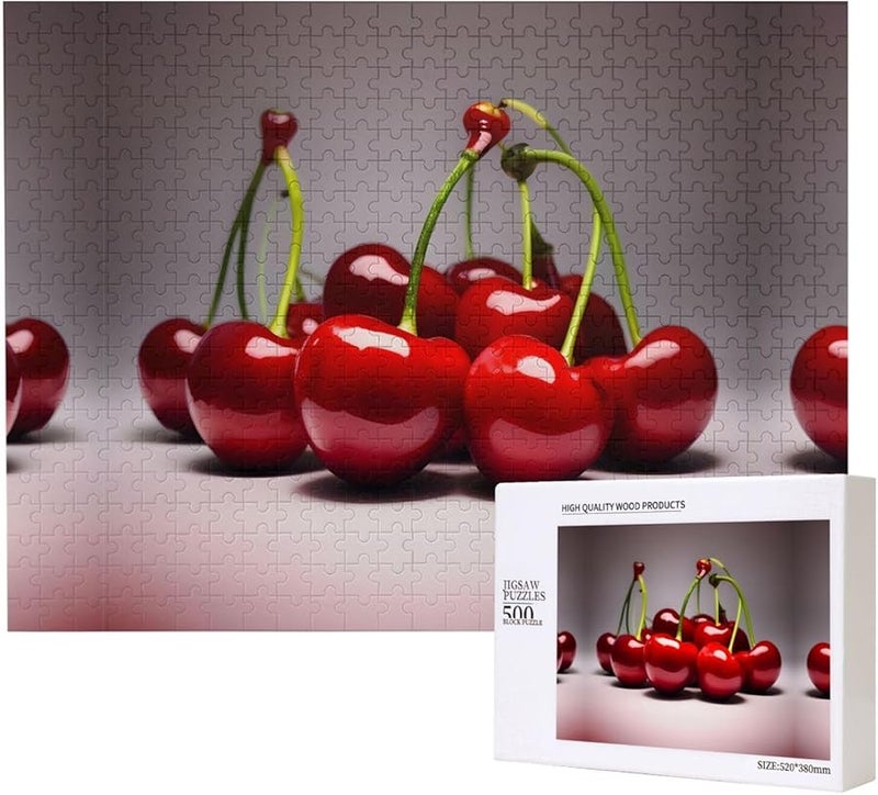 لغز فايا الكرز التشيلي 500 قطعة للكبار ديكور المنزل هدية 20.4 × 15 بوصة - Image 1