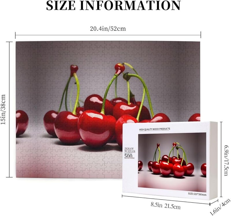لغز فايا الكرز التشيلي 500 قطعة للكبار ديكور المنزل هدية 20.4 × 15 بوصة - Image 5
