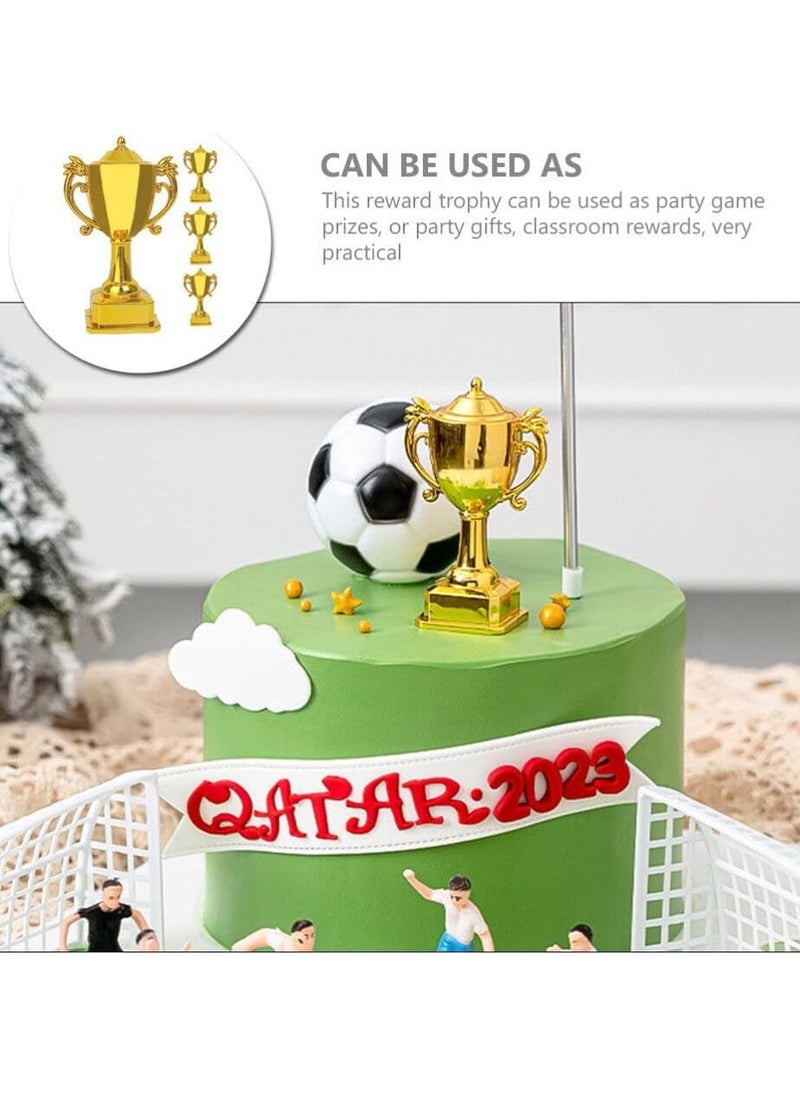 Excefore Prize Trophies Decor for Kids, 6 Pcs Mni Plastic Child Cake Sports Ball Models Events Trophies, Miniature Toys Tournaments Trophy Kids Mini Trophy Personal Trophy Mini Trophies Child  - Image 5