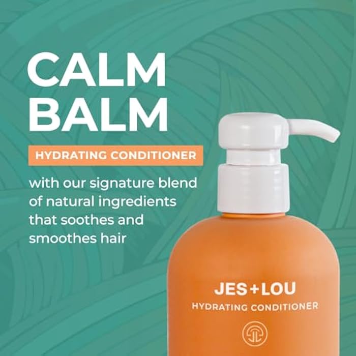 JES+LOU Sulfate Free Hydrating Conditioner with Natural Ingredients for Dry or Damaged Hair, Paraben Free Formula for Deep Moisture, Natural Shine, and Hair Repair, Vegan and Toxin Free (10 oz) - Image 4