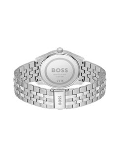 HUGO BOSS ساعة يد دائرية أنالوج للرجال بهيكل أسود - 1514123  - Image 3