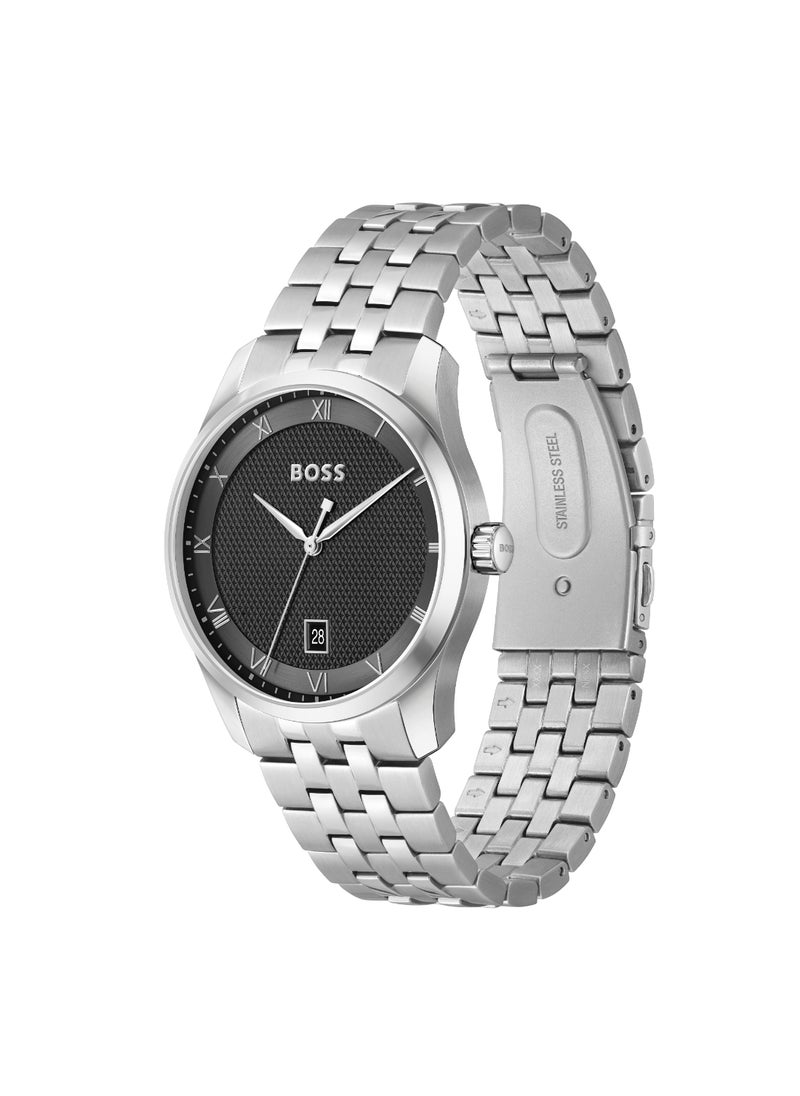 HUGO BOSS Round Analog Men's Black Case Wrist Watch - 1514123  - Image 2
