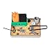 Stylor Dumpster Fire Zen Garden Desk Decor 3D Print Plastic Miniature Sandbox with Raccoon Flames Humorous Office Stress Relief Gift Includes Stones Sand Accessories - Image 3