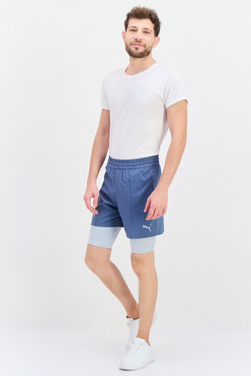 PUMA Men Sportswear Fit 2 In Training Shorts, Sage - Image 4