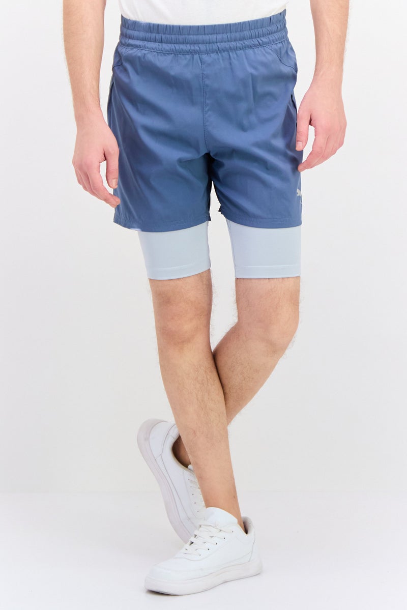 PUMA Men Sportswear Fit 2 In Training Shorts, Sage - Image 1