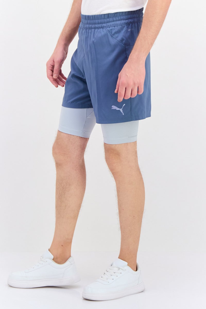 PUMA Men Sportswear Fit 2 In Training Shorts, Sage - Image 3