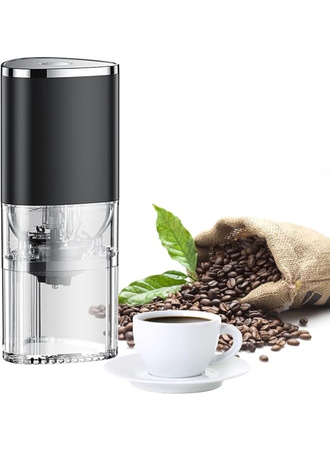 Portable Coffee Grinder, Rechargeable Electric Burr Grinder with External Adjustable Grind Settings - Image 1