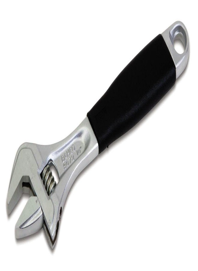 Bahco 8" SAE Ergo Adjustable Industrial Chrome Finish Wrench, True Ergo Design with Thermoplastic Handle, Slim Tapered Jaws, Measurement Scale, and Precision Hardened, Anti-Corrosion Finish - Image 2