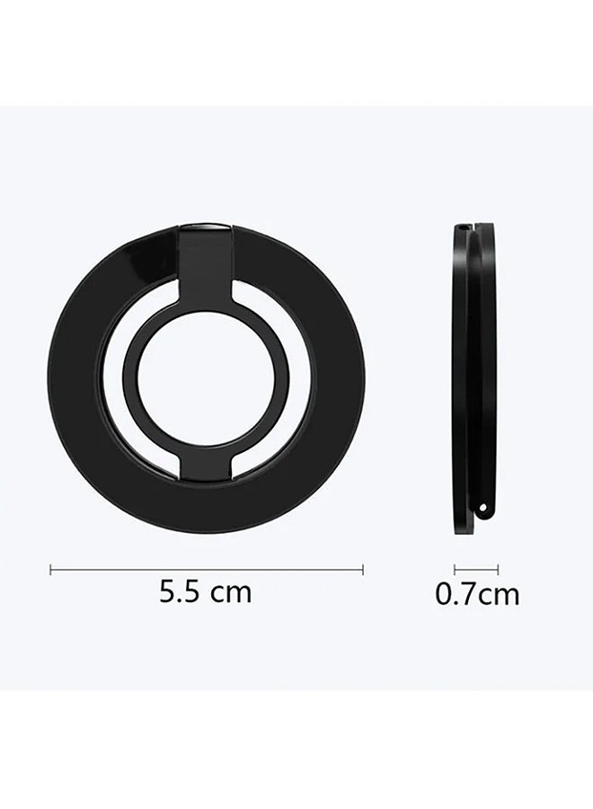 إم إكس إن حامل هاتف مغناطيسي قابل للطي والدوران 360 درجة مصنوع من الألومنيوم بتقنية MagSafe - حامل هاتف مزدوج الدعم، حامل هاتف مغناطيسي قوي محمول للاستخدام على المكتب وفي السيارة - Image 2