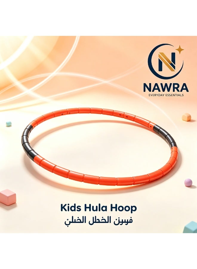 NAWRA Kids Fitness Hoop - Weight & Size Adjustable- Body Building Plastic Children Gymnastics Toys- Diameter 26.5 Inches - Image 1
