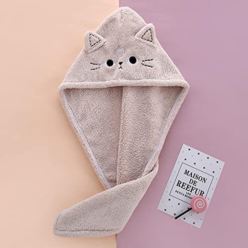 SYOSI 3-Pack Microfiber Cat Hair Drying Towels for Women and Girls - Image 4