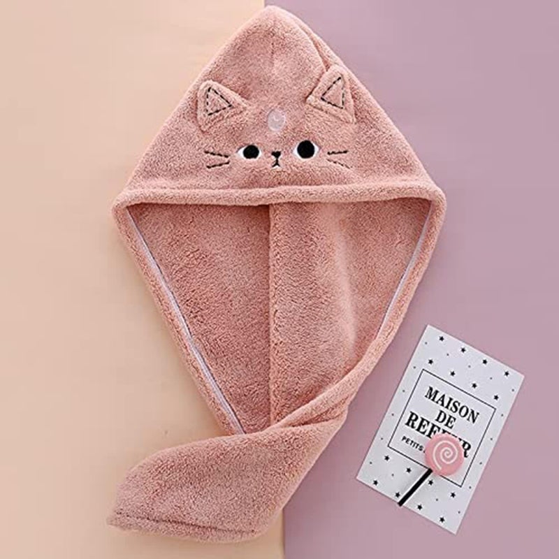 SYOSI 3-Pack Microfiber Cat Hair Drying Towels for Women and Girls - Image 3
