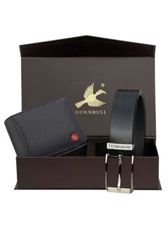 HORNBULL HORNBULL Gift Set for Mens | Black Wallet and Belt Mens Combo | Diwali Gift for Men 10496  - Image 2