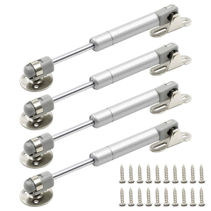 Hxchen 4Pcs 6Inch 30N Hydraulic Support Cabinet Hinge, Soft Close Lid Supports & Buffer Telescopic Cabinet Door Gas Spring Glue Head Supports - Image 1