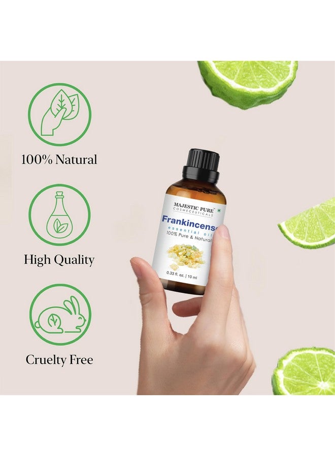 Majestic Pure Majestic Pure Frankincense Essential Oil - 100% Pure Frankincense Oil for Pain Relief, Skin Care, Hair Care & Aromatherapy, Premium Grade for Diffuser & Oil Diffuser - 0.3 fl oz - Image 1