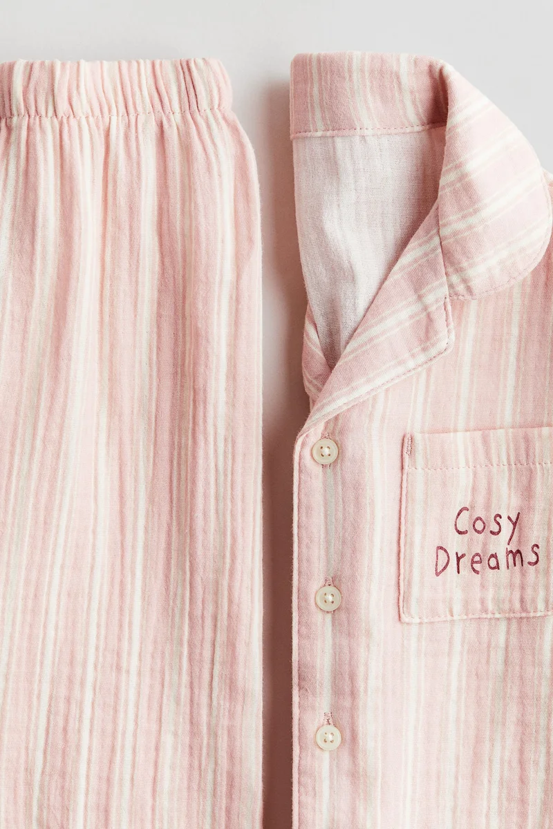 اتش اند ام بيجاما موسلين من القطن