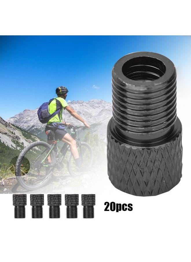 Thoraya 20 pcs Silicone Valve Adapter Valves Cap for Bike Bicycle Tire Dust Cover Road Bicycles Accessoriesblack  - Image 5