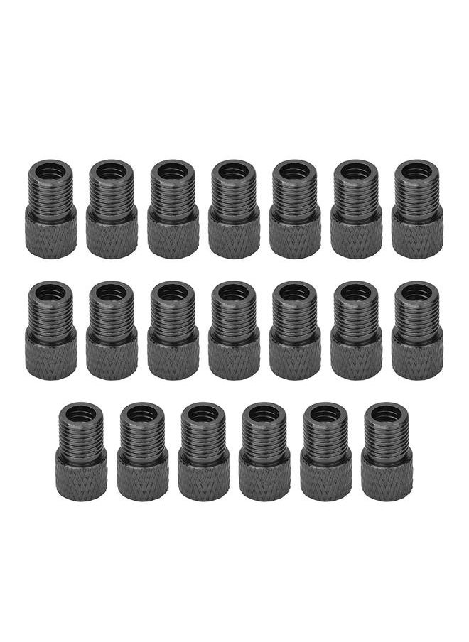 Thoraya 20 pcs Silicone Valve Adapter Valves Cap for Bike Bicycle Tire Dust Cover Road Bicycles Accessoriesblack  - Image 2