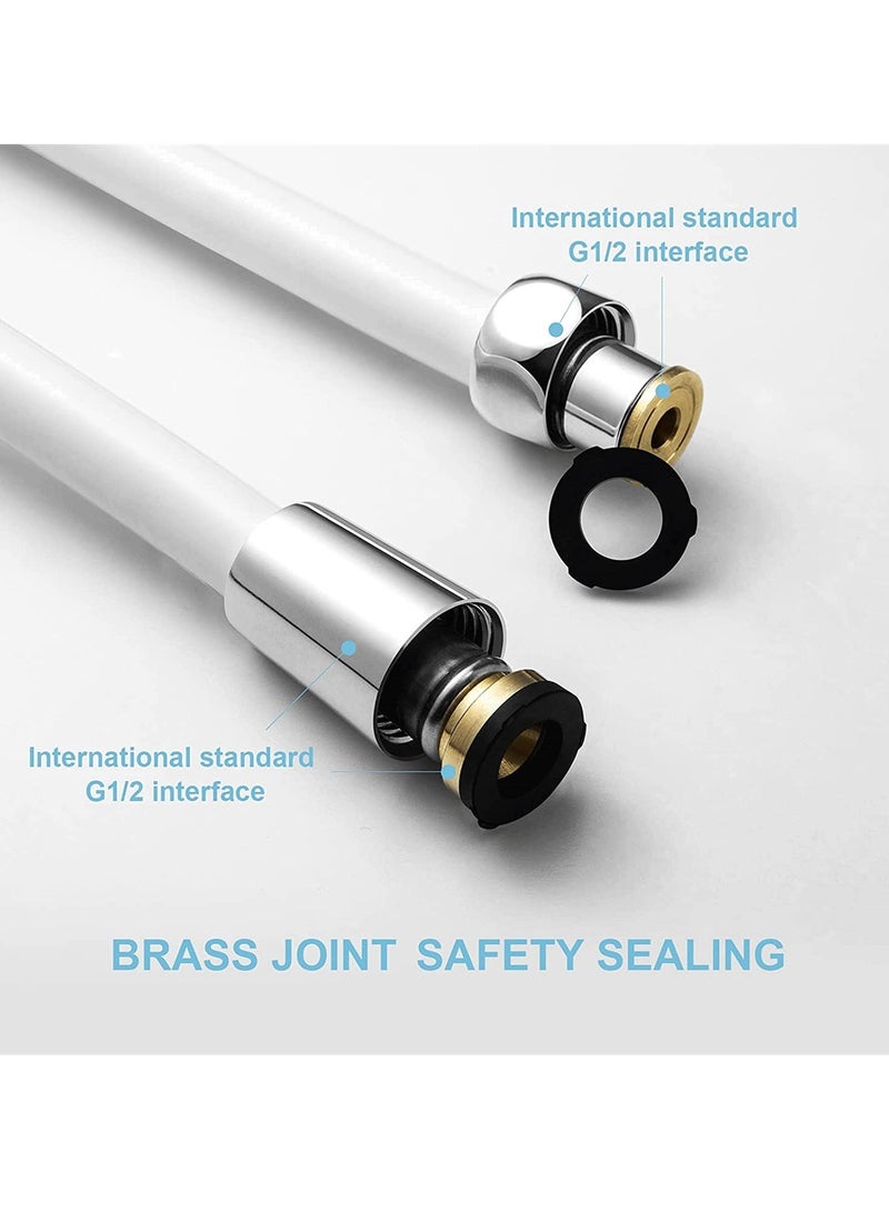 Universal 1.5m Chrome Shower Hose, Anti-Kink, Leakproof PVC Replacement for Bath Taps  - Image 4