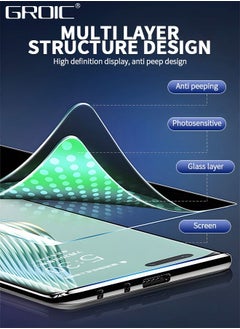 GROIC Magnetic Case for Honor Magic 5 Pro 6.81 Inches, Double Sided HD Tempered Glass Fingerprint Unlock Super Magnetic Adsorption Metal Bumper Frame 360° Full Protective Phone Cover  - Image 5