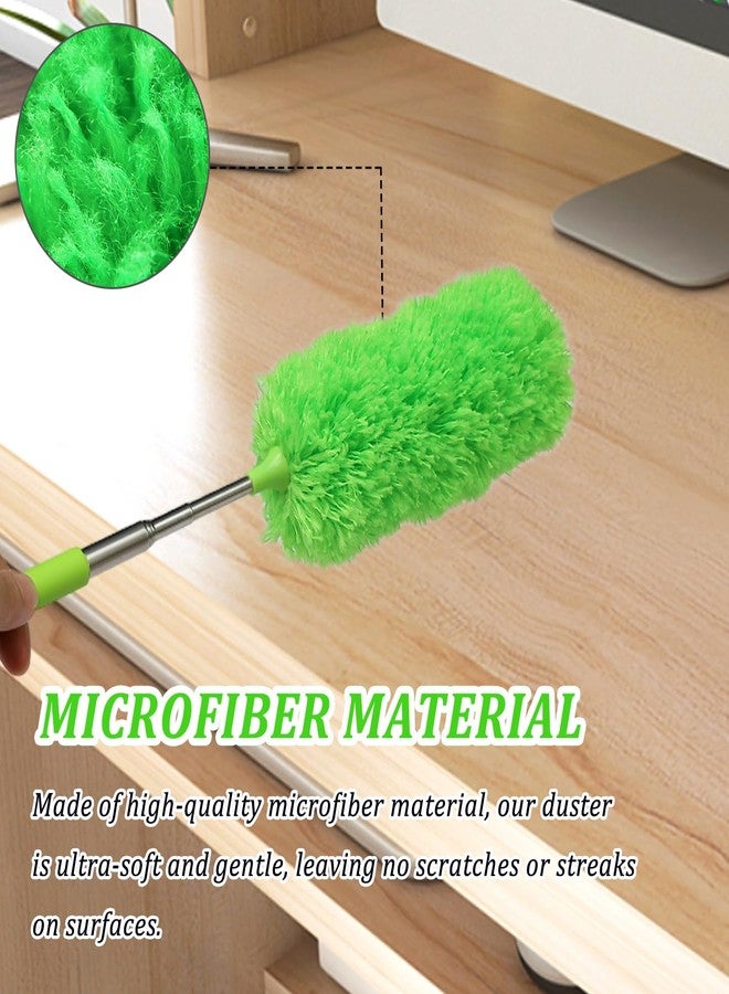 HDongany 4 Pack Microfiber Feather Duster, with Extendable Pole and Bendable Head, Washable Microfibre Cleaning Tool for Cleaning Office, Car, Computer, Furniture, Sofa, Photo Frame - Image 5