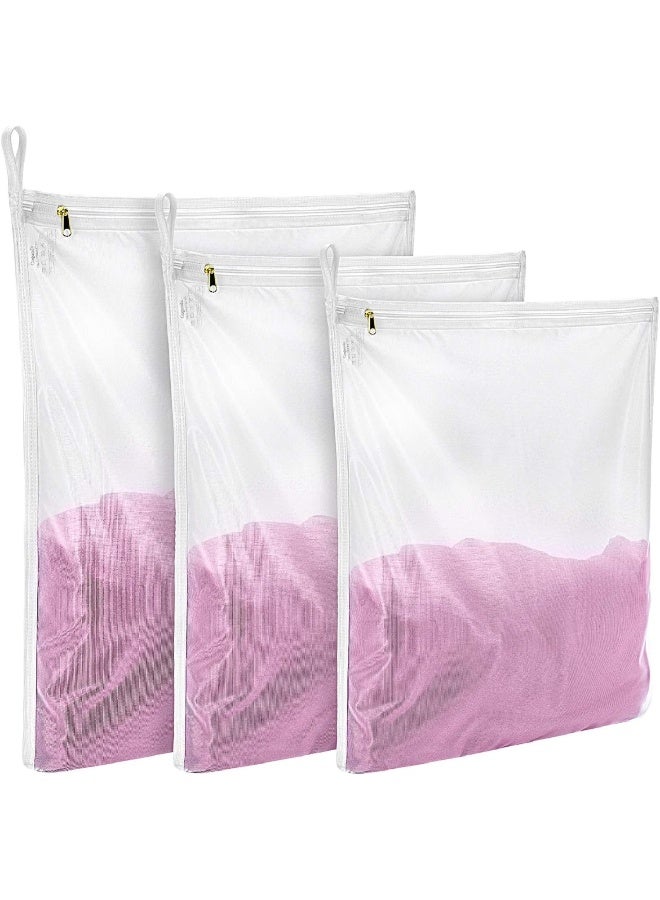 GOGOODA Delicates Laundry Bags, Fine Mesh Wash Bag for Lingerie, Underwear, Bra, Silk, Socks with Hanging Loop - Image 3