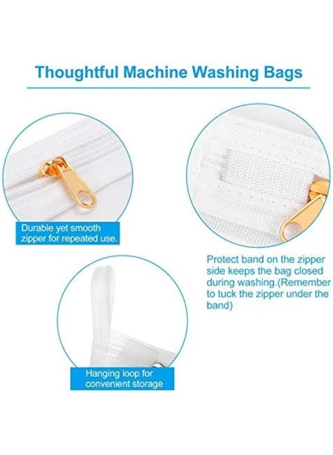 GOGOODA Delicates Laundry Bags, Fine Mesh Wash Bag for Lingerie, Underwear, Bra, Silk, Socks with Hanging Loop - Image 2