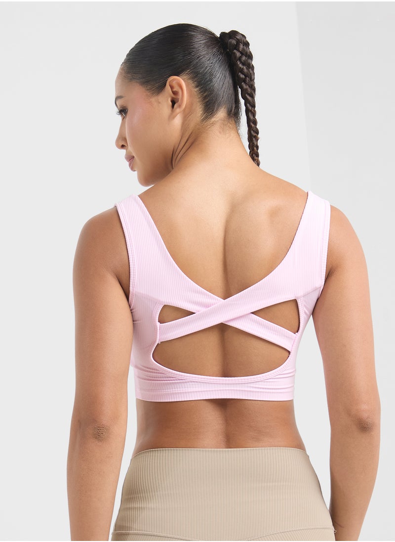 FRWD Seamless Back Cutout Detail Sports Bra  - Image 2