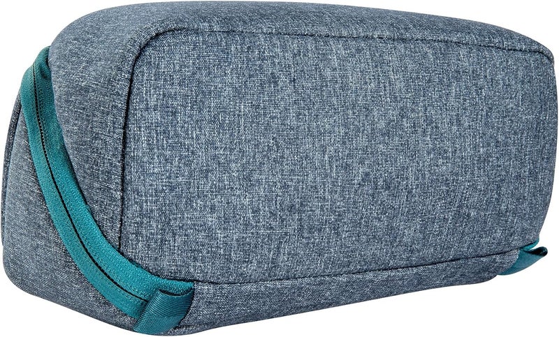 Tatonka Kulturbeutel Square Zip Pouch M (2L) - Aufklappbare Waschtasche mit 2 Reißverschluss-Netztaschen PFC/PFAS-frei - 10 x 25 x 9 cm, Navy, 10 x 25 x 9 cm, Hinged Wash Bag - Image 2