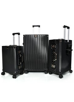 MORANO Morano aluminum travel luggage set, three pieces, elegant and durable design  - Image 1