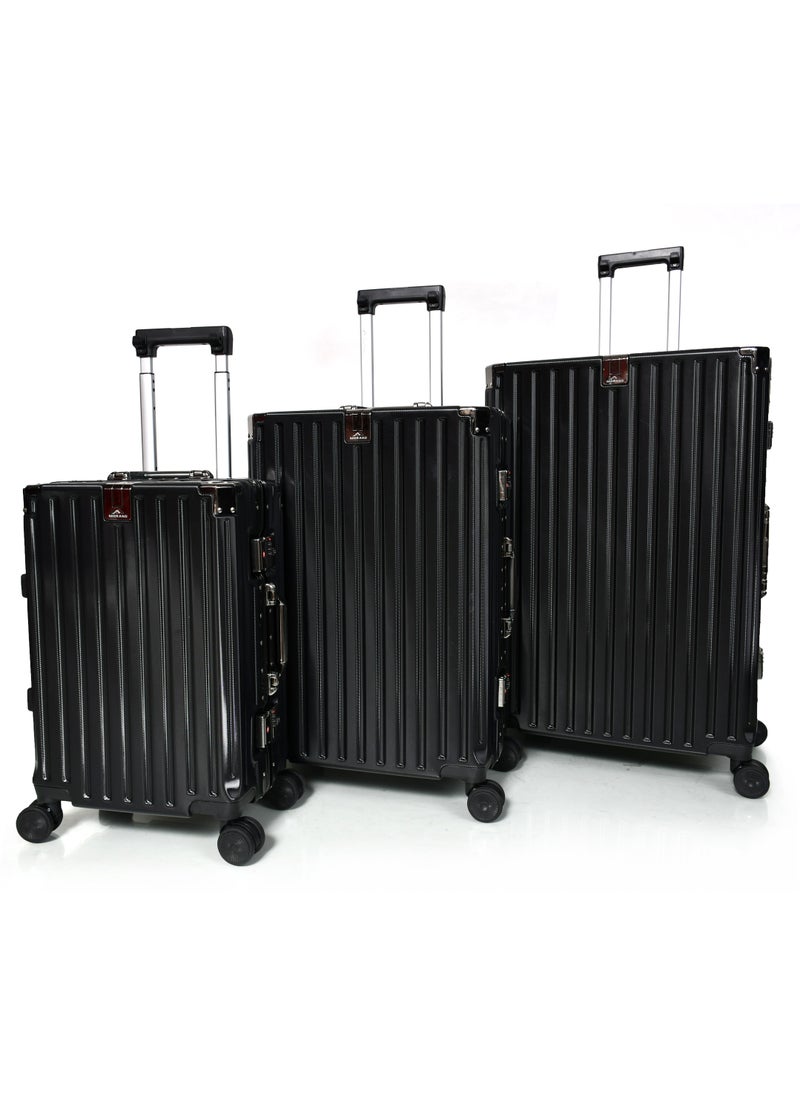 MORANO Morano aluminum travel luggage set, three pieces, elegant and durable design  - Image 2