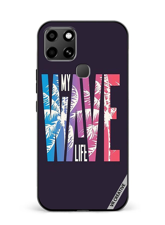 VR CREATIVE Protective Case Cover For Infinix Smart 6 Wave Design Multicolour - Image 1
