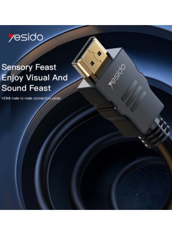 Yesido HM09 1.5 Meters 4K 30Hz High Frame Rate HDMI to HDMI PVC Cable High-Quality Audio Video Transmission Wire | Model HM09 | By Yesido - Image 2