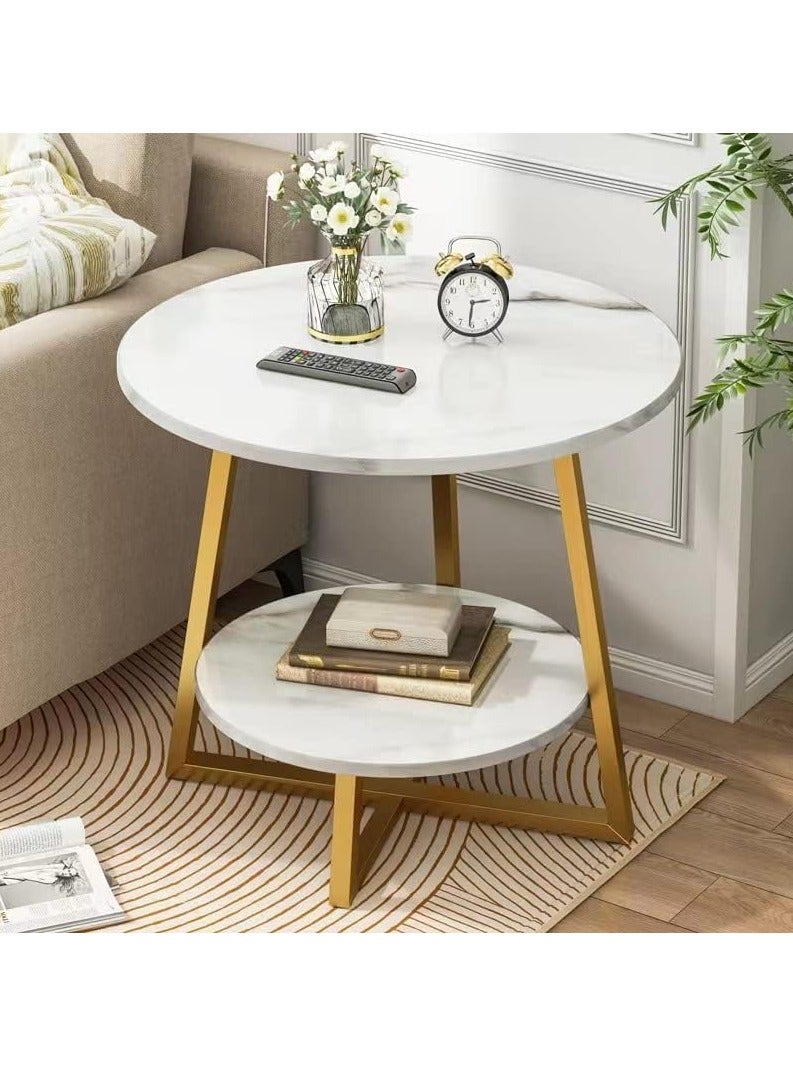 DubaiGallery Round side table 2 tier sofa table coffee table - Image 4