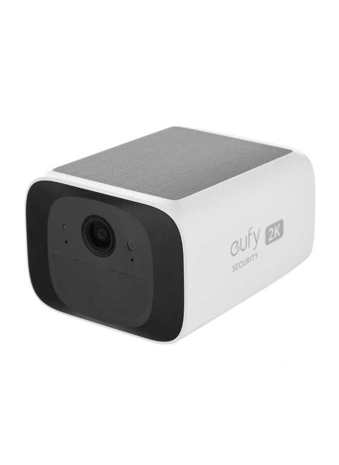 eufy S220 Solo Cam Solar Charging 2K Resolution White  - Image 1