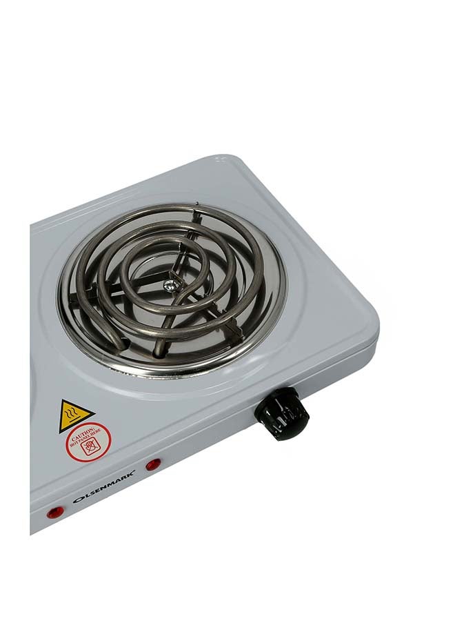 أولسنمارك لوح تسخين كهربائي 2000 W OMHP2244 أبيض/فضي - Image 4