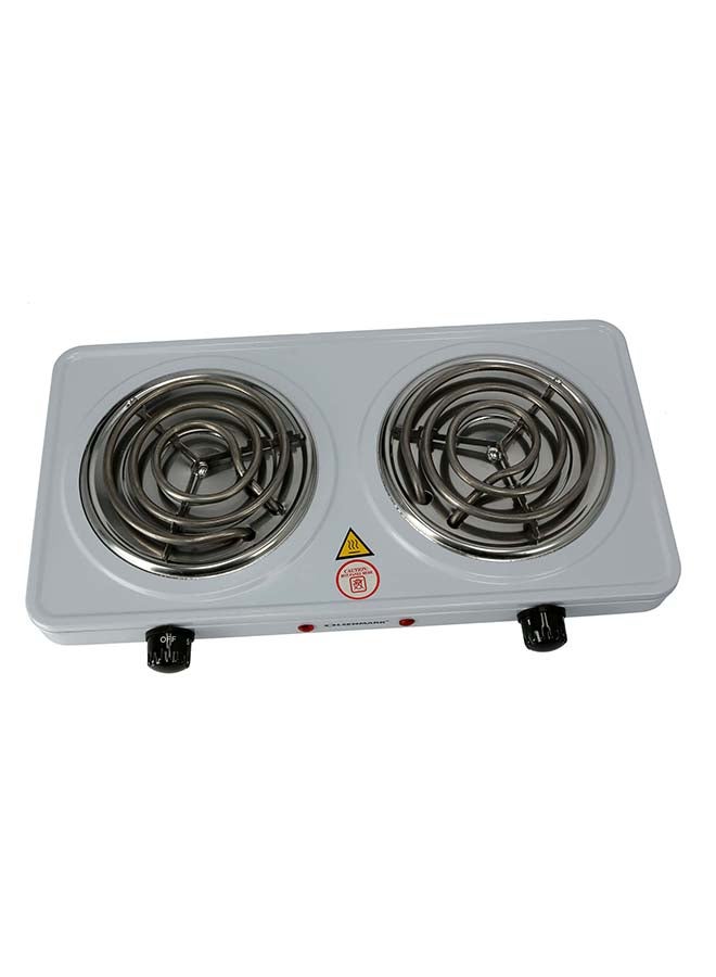 أولسنمارك لوح تسخين كهربائي 2000 W OMHP2244 أبيض/فضي - Image 5
