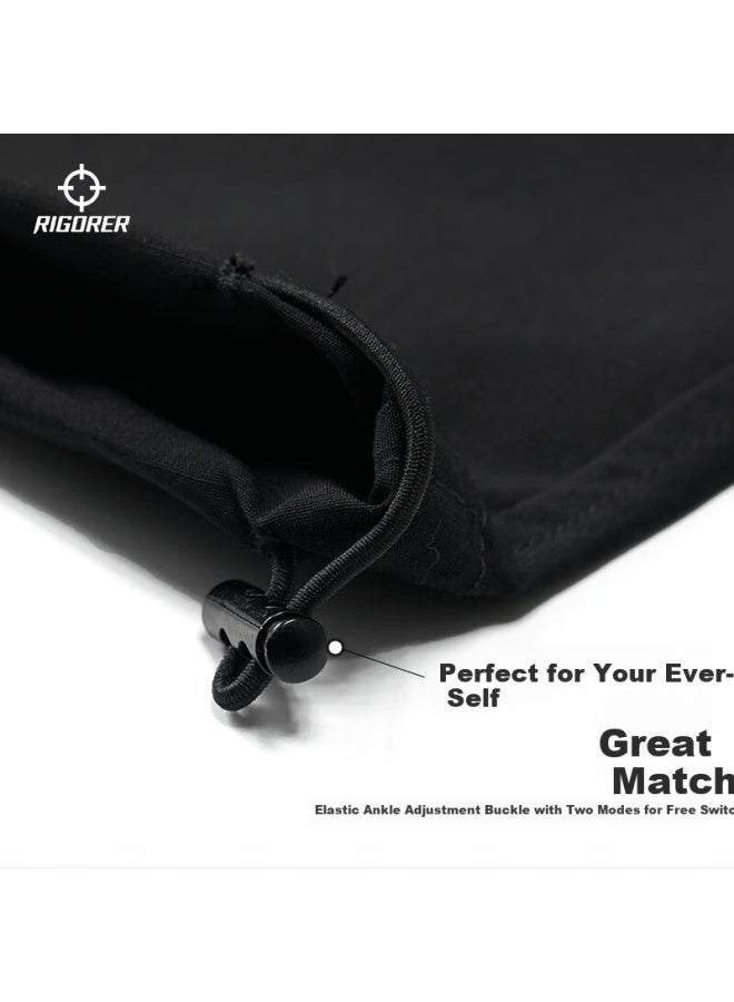 RIGORER  Zhunzhe Men's Tactical Outdoor Cargo Pants Waterproof Windproof Woven Straight-leg Sports Trousers - Image 3