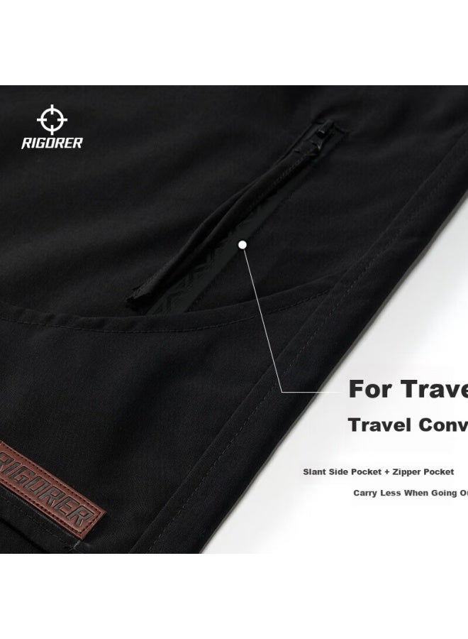 RIGORER  Zhunzhe Men's Tactical Outdoor Cargo Pants Waterproof Windproof Woven Straight-leg Sports Trousers - Image 2