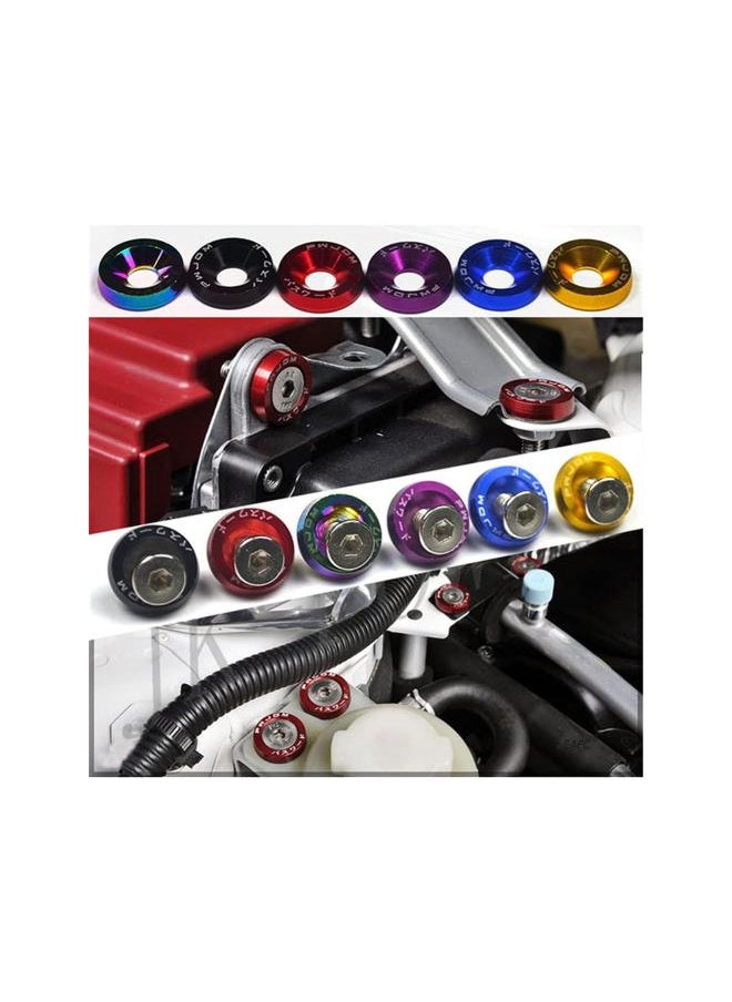 M6 Fender Washer Engine Bay Dress Up Kit, Aluminum Bumper Washer Bolt License Plate Screw Fender Bumper Washer Bolt Fastener Kit,Colorful - pzsku/Z81553D809F94D798B7E4Z/45/_/1733078557/a5e942ea-7fc7-4aa6-a1fd-4926d7358675